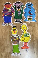 Vintage 1980’s Sesame Street Live Felt Character Banner Pennants - Lot of 5 picture