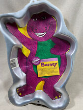 Vintage Wilton Barney the Purple Dinosaur Aluminum Cake Pan 1996 - #2105-6713 picture