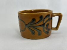 Katlin Ceramic Small Mug Brown With Green Vine picture