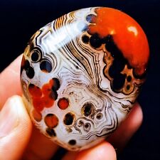 TOP 78G Natural Polished Silk Banded Agate Lace Agate Crystal Madagascar  L1713 picture