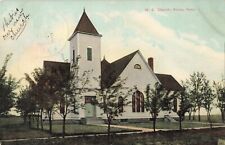 M. E. Church Kiowa Kansas KS Methodist Episcopal 1908 Postcard picture