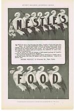 1900 STORKS & baby Nestle's Food for Infants Henri Nestle Print Ad picture