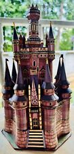Castle Musical Trinket Box W/Turrets,Straw Marquetry? MUST SEE 20th Century picture