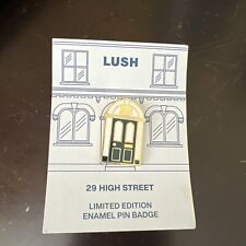 Lush 29 High Street door  entrance Limited Edition Enamel Pin Badge on card picture