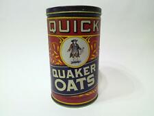 VINTAGE STYLE 1922 QUICK QUAKER OATS LITHO TIN CAN 1990's METAL CONTAINER picture