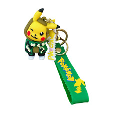 Pokemon Cards Key Ring Character Pikachu Color Green picture