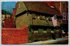 The Paul Revere House Boston MA Postcard c1966 Street View Chrome picture