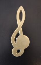 Vintage Brass Musical Notes Paperweights picture