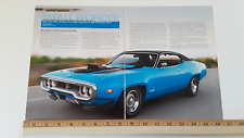 1972 PLYMOUTH ROAD RUNNER ORIGINAL 2009 ARTICLE picture