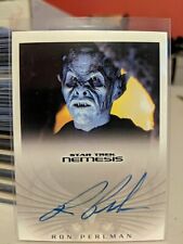 Star Trek Nemesis Ron Perlman NA2 Autograph Card as Viceroy 2002 NM Rittenhouse  picture
