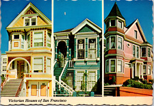 Vintage 1970's Colorful San Francisco Victorian Homes California CA Postcard picture