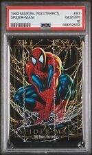 1992 Marvel Masterpieces #87 Spider-man PSA 10 GEM MINT picture