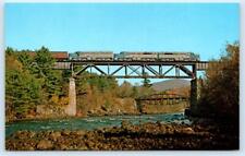 HADLEY, NY New York~ Delaware & Hudson RAILWAY TRAIN Trestle  c1960s  Postcard picture