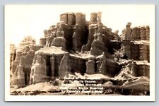 RPPC Castles of the Ancients at Badlands SD EKC 1940-1950 VINTAGE Postcard 1276 picture