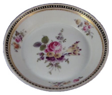 Antique 18thC Nyon Porcelain Polychrome Floral Saucer Porzellan Untertasse Swiss picture