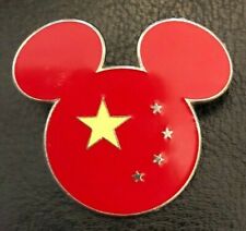 🌏 Exclusive Epcot World Showcase CHINA PAVILLION Flag Pin WDW Mickey Head Pin picture