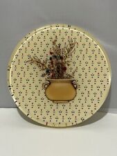 Vintage MCM Lucite Acrylic Resin Dried/pressed Flowers Trivet Hot Plate 8