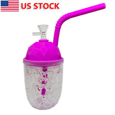 8.6 inch Silicone Smoking Hookah Cup shape Water Pipe Bong Shisha W/ 14mm Bowl picture
