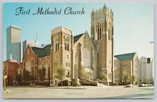 Postcard Dallas Texas First Methodist Church At The Crossroads Ministry TX picture