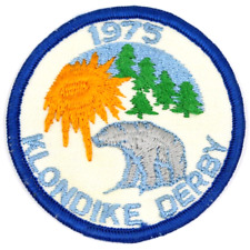 MINT Vintage 1975 Klondike Derby Boy Scouts Patch BSA Generic Polar Bear picture