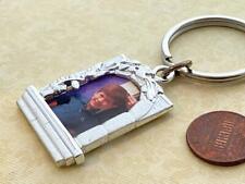 Vintage Danecraft Silver Tone Metal Arched Picture Frame Key Ring picture