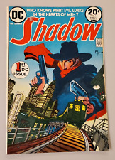 November 1973 DC Comics THE SHADOW #1 Slight Cover Damage Off White Pages picture