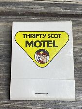 Vintage Matchbook Thrifty Scot Motel Omaha Nebraska Yellow Logo picture