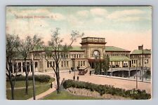 Providence RI-Rhode Island, Union Depot, Antique Vintage Souvenir Postcard picture