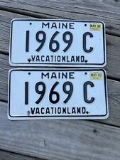 Maine 1981 Pair License Plate 1981 Pair  Maine License Plates LOW NUMBER picture