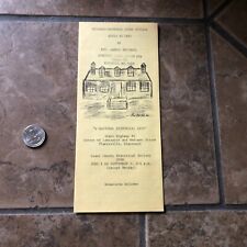 Vtg Mitchell-Rountree Stone Cottage Historical Site Platteville WI  Brochure V1  picture