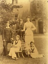 Stunning Victorian Family Portrait With A Single Mother ? Fashion And Atmosphere picture