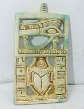 RARE ANCIENT EGYPTIAN ANTIQUE Scarab Horus Eye Protection Amulet (BS-AU) picture