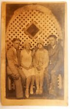 RPPC Double Date Man Woman Family Sitting Dapper Two Dates  UNP DB c1907-1915 picture