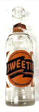 SWEETIE 7 OZ. Philadelphia Vintage Soda Bottle Orange & Black ACL HALLOWEEN ISH picture