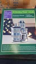 2009 Holiday Time Traditional Vintage Collection Victorian House RARE NIB picture