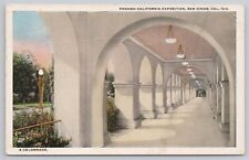 Vtg Post Card A Colonnade, Panama-California-Expo, San Diego, Cal. 1915 H87 picture