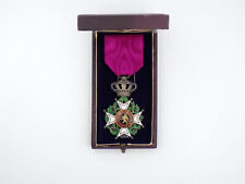 Original WWI Belgian Order of Leopold Military Knights Cross Cased picture
