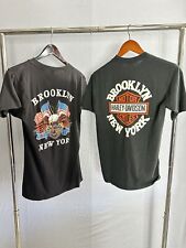 Set Of 2 Harley Davidson Shirt Brooklyn New York Vintage USA Size M/L picture
