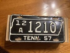 1957 Tennessee License Plate TN Car Greene County picture