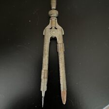 Antique Eagle Pencil Co Embossed Dip Pen /Protractor Combo Pat. Dec 11, 1894 picture
