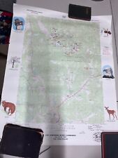 1985 National Jamboree Topographical Map & The Spirit Lives On Poster picture