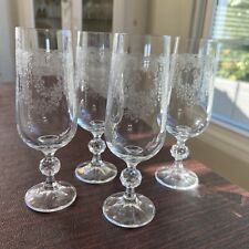 4 Cascade By Import Assoc IMACAS Heart Wreath Champagne Glasses Val Or Wedding❣️ picture