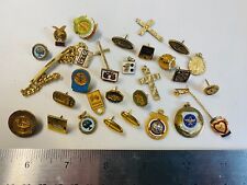 Collection Lot Vintage Gold Filled Fraternal and Religious Pins, Pendants.. - U6 picture
