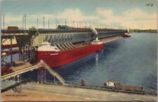 1940s Duluth-Superior Harbor, Minnesota Postcard 