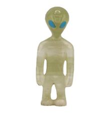 Zuni Fetish Hand-Carved Stone Grn Alien Area 51 Figurine Native NA Handmade Art picture
