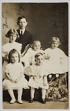 St Marys Ohio Fike Family Adorable Children c1913 RPPC Postcard C26 picture