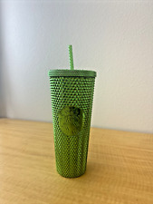 NEW Starbucks Limited Edition Metalic Green Bling Studded Cup 24oz Holiday 2023 picture
