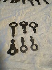 Vintage Lot of  Flat Keys 6 Pcs 1.5” Down To Approx 1” All Double Sided Bits picture