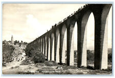 c1940's Los Remedios Acueducto Mexico Vintage Unposted RPPC Photo Postcard picture
