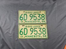 Minnesota Matching Set License Plates  - 1956 picture
